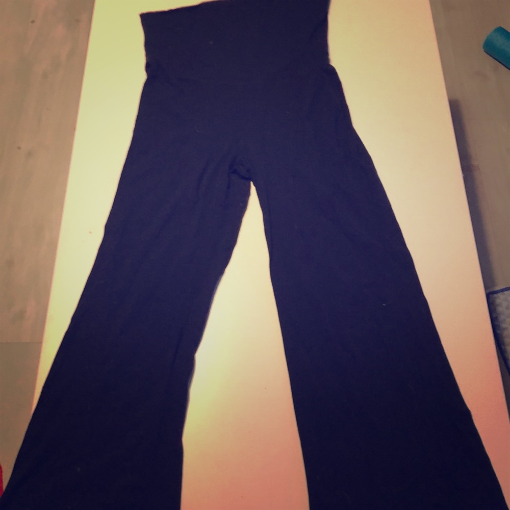 Flare Lululemon Reversible Black Yoga Pants 12